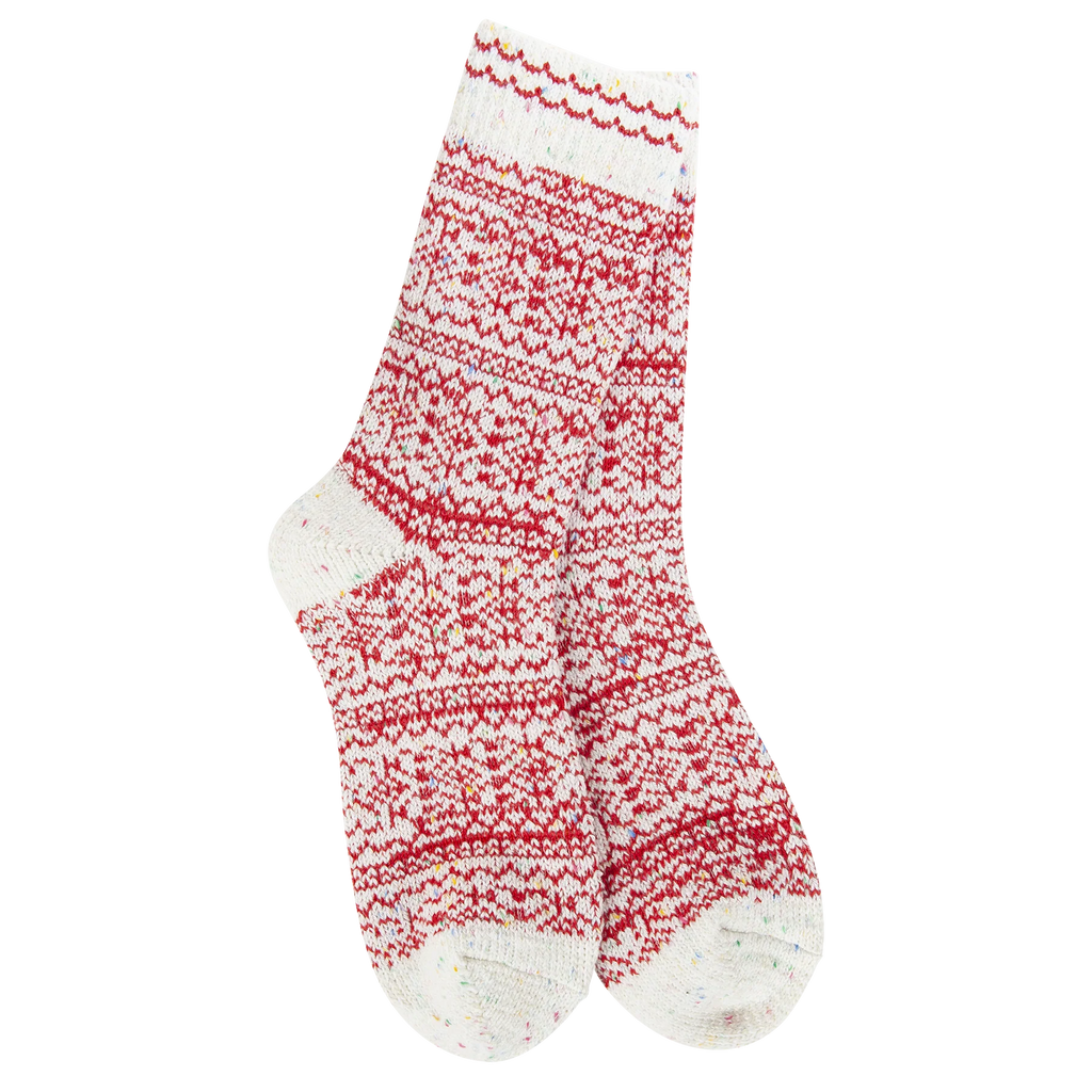 Peppermint Confetti Holiday Crew World's Softest Socks
