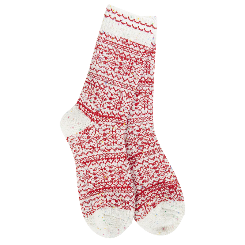 Peppermint Confetti Holiday Crew World's Softest Socks