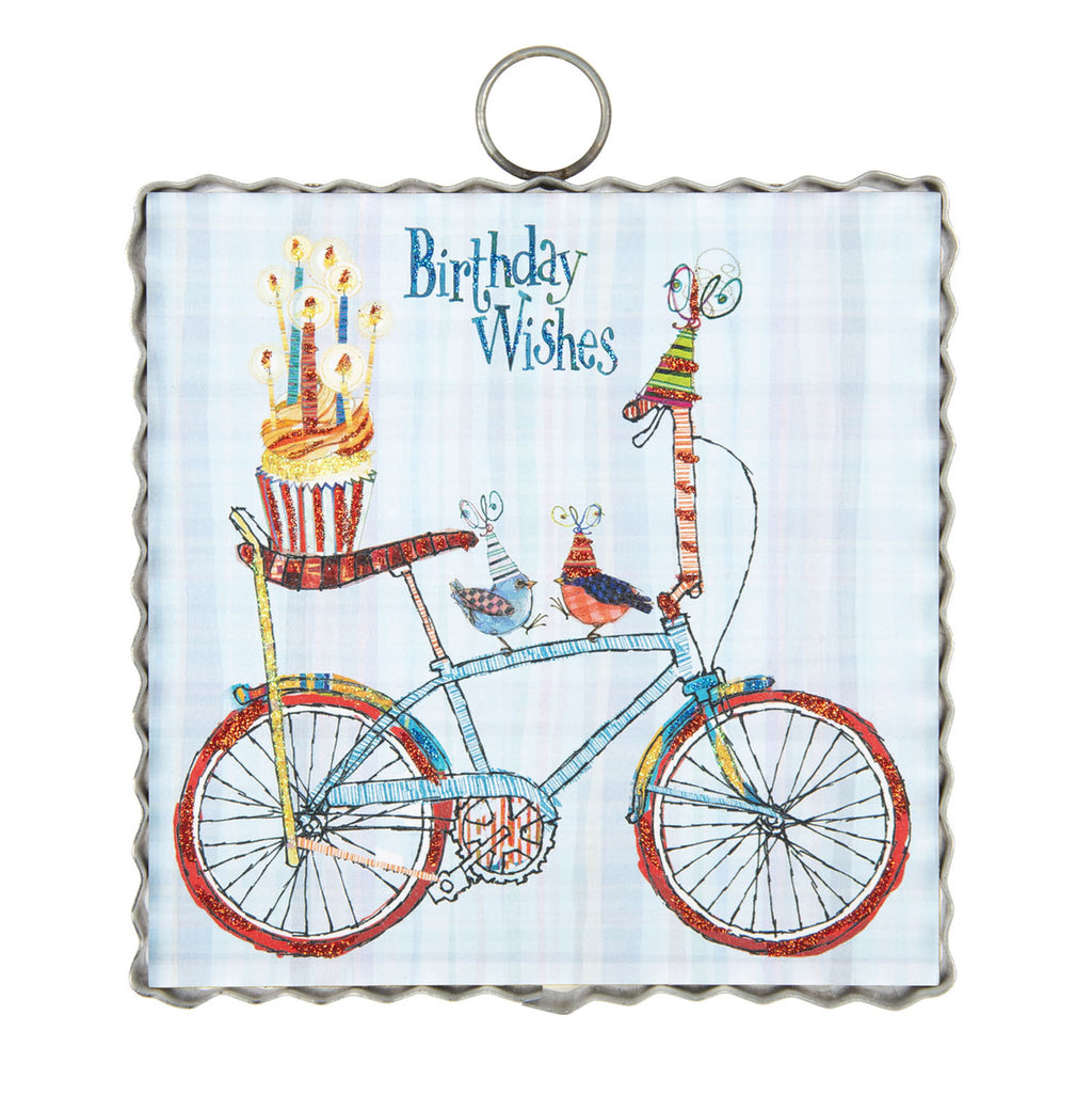 Roundtop Collection Mini Birthday Bike Print