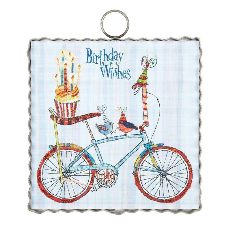 Roundtop Collection Mini Birthday Bike Print