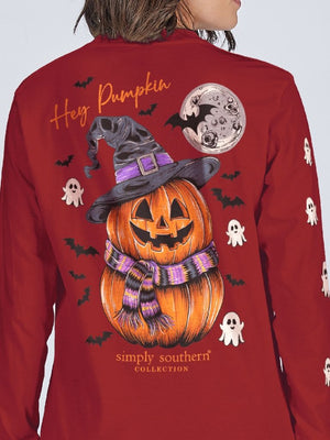Pumpkin Long Sleeves Simply Southern Tee
