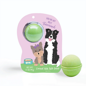 You're My Best Furrriend Yorkie/Collie Clamshell Bath Bomb