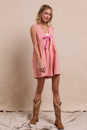 All Checked Out Gingham Romper