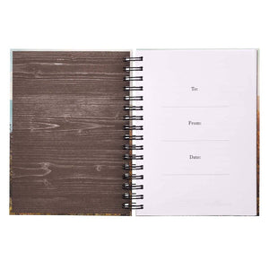 Be Strong and Courageous Large Wirebound Journal