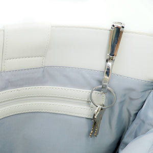 Modern Geo Print Purse Key Hanger
