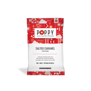Salted Caramel Poppy Popcorn Snack Bag