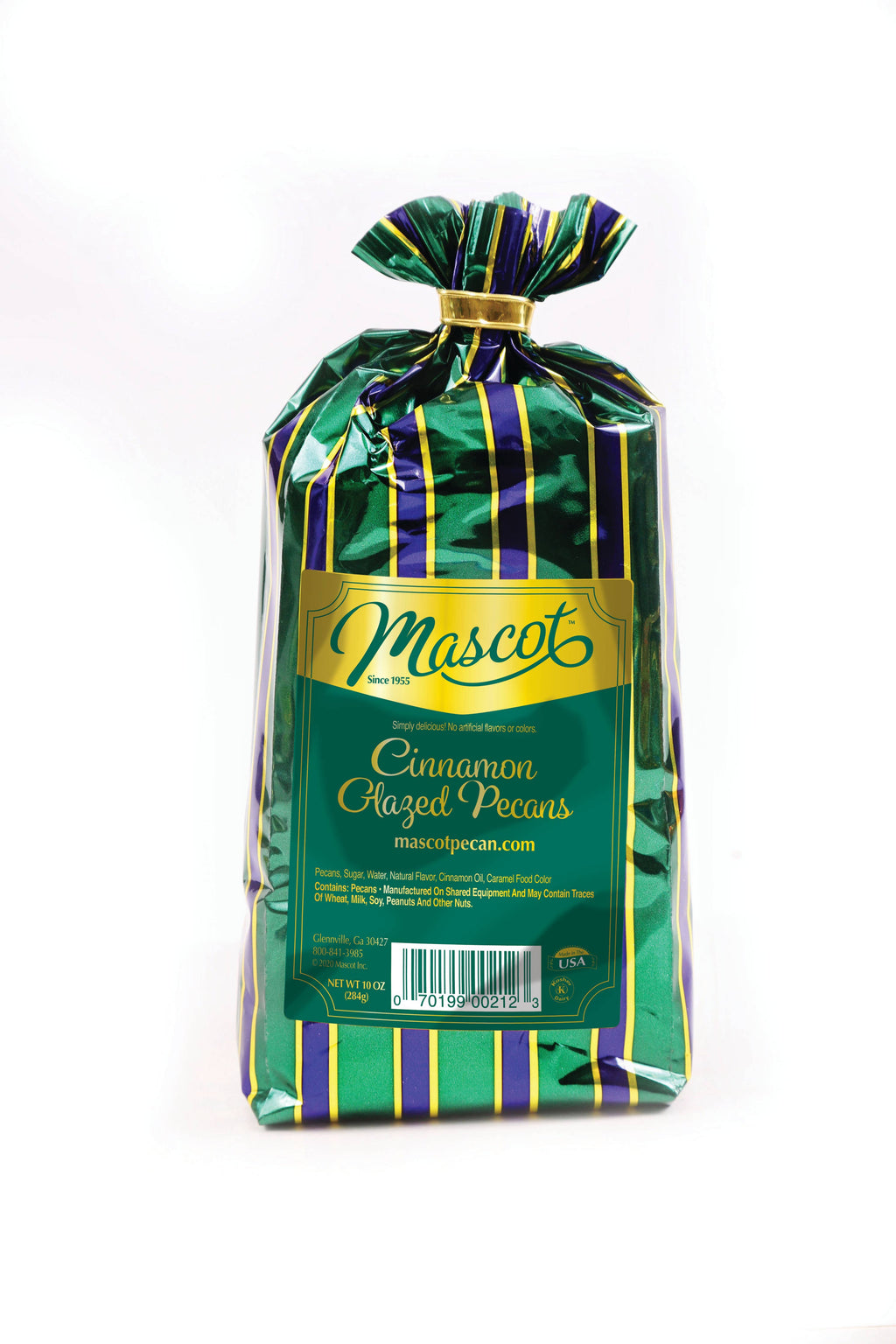 Mascot Pecan Cinnamon Glazed Pecans Coffee Style Pouch