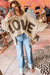 Wild Love Oversized Leopard Patch Top