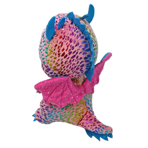 Ty Flint Multi-Colored Dragon Beanie Boo