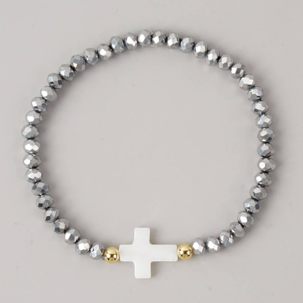 Faithful Sparkle Cross Bracelet