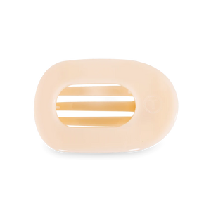 Teleties Almond Beige Flat Round Hair Clip