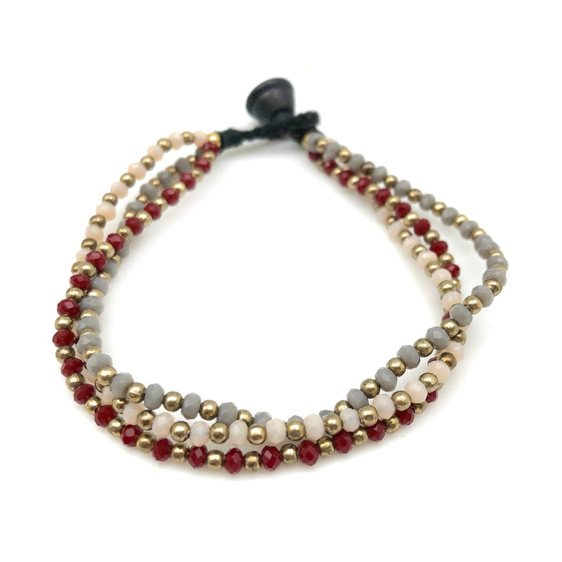 Delicate Sachi Triple-Layer Bracelet