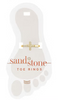 CZ Cross Gold Sand & Stone Toe Ring