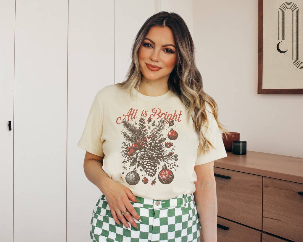 All Is Bright Holiday Tee