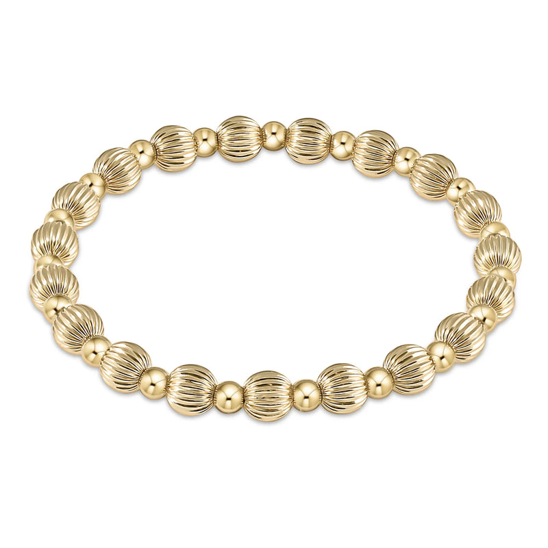 Enewton Dignity Grateful 6mm Gold Bead Bracelet