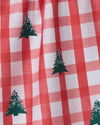 Christmas Pines Geometry Tea Towel