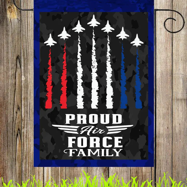 Proud Air Force Family Garden Flag