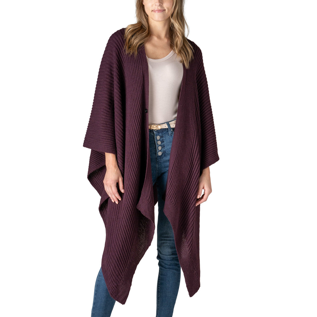 Allthreads Plum Heritage Sweater Wrap