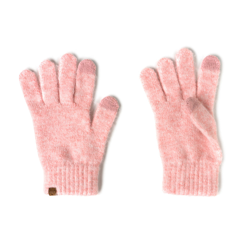 Britt's Knits Pink Powder Knit Ultra Soft Gloves