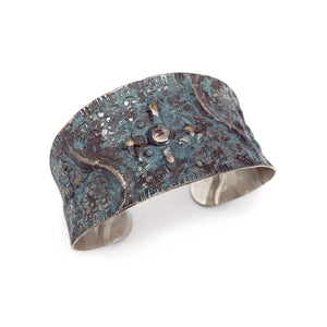 Anju Patina Silver Plated Cuff Bracelet