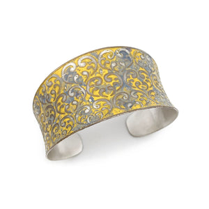 Anju Patina Silver Plated Cuff Bracelet