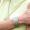 Anju Patina Silver Plated Cuff Bracelet