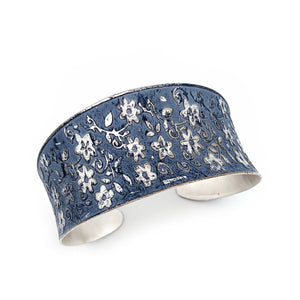 Anju Patina Silver Plated Cuff Bracelet