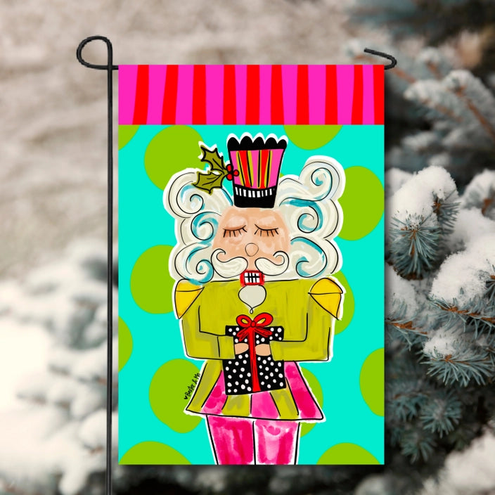 Funky Nutcracker Garden Flag