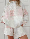 Sunkissed Coconut Quilted Pastel Hoodie