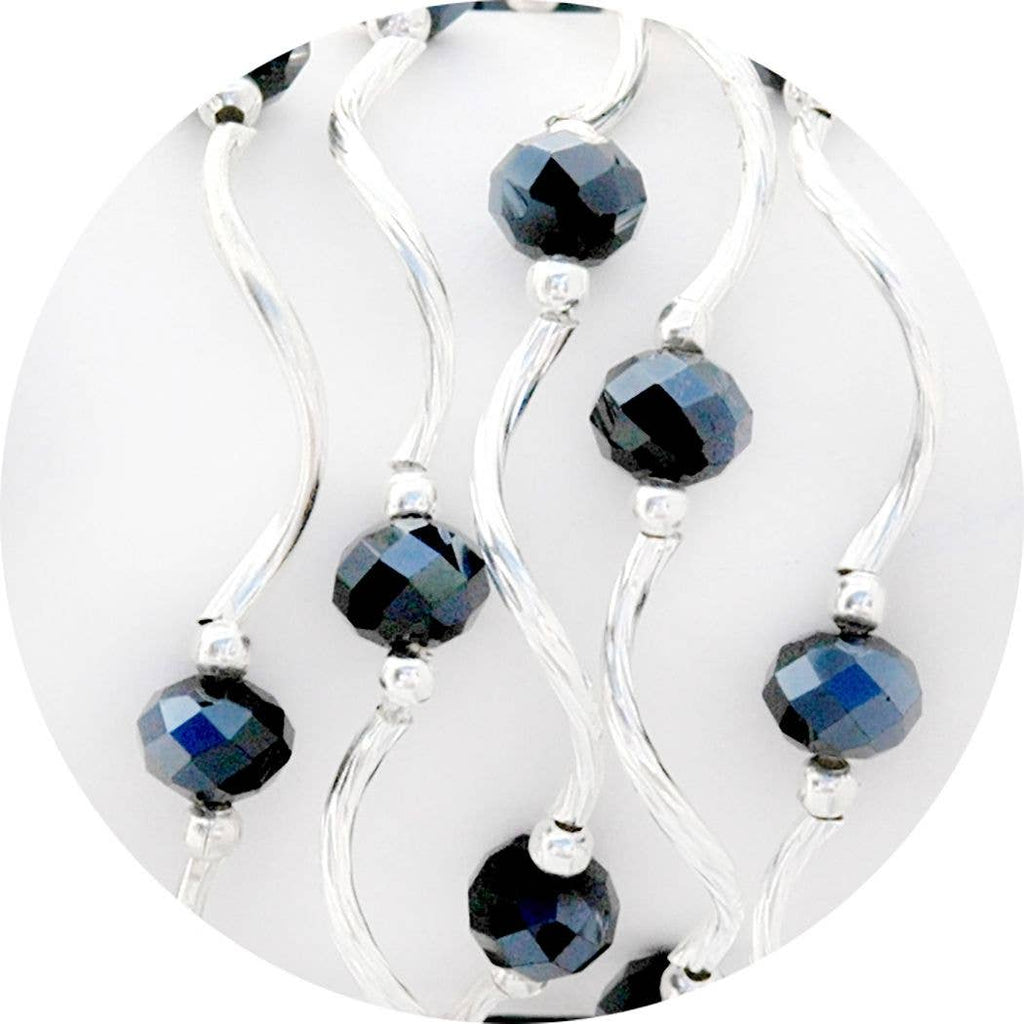 Hematite Color Story Gemstones + Crystals Beaded Stretch Bracelet