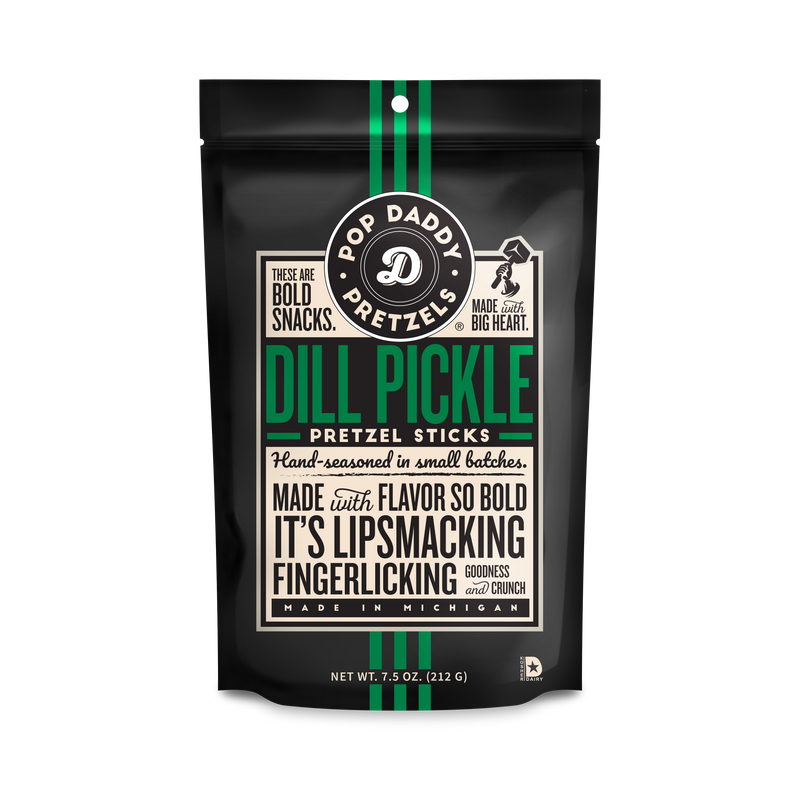 Pop Daddy Dill Pickle Seasoned Pretzels 7.5oz