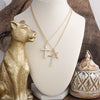 Sacred Layers Gold Multi-Cross Pendant Necklace
