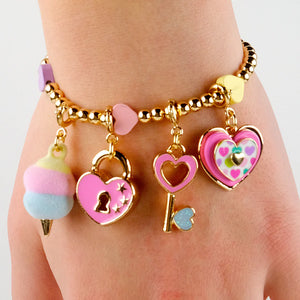 CHARM IT! Multi Heart Stretch Bead Bracelet