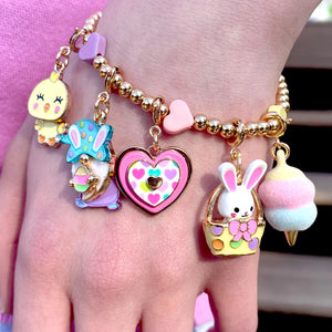 CHARM IT! Multi Heart Stretch Bead Bracelet