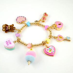 CHARM IT! Multi Heart Stretch Bead Bracelet