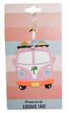 Retro VW Bus Silicone Luggage Tag