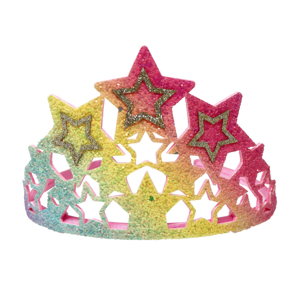 Unicorn Dreamer Rainbow Star Soft Glitter Crown