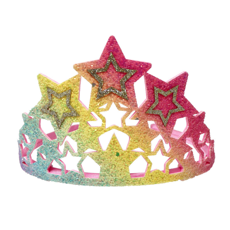 Unicorn Dreamer Rainbow Star Soft Glitter Crown