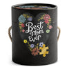 Best Mom Ever Art Heart Gift Puzzle