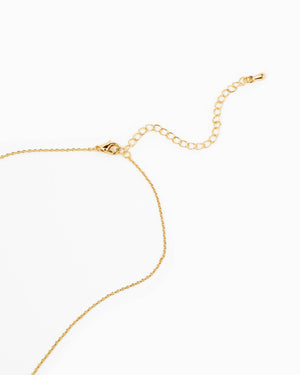CZ Red Pave Heart Station Valentine Necklace