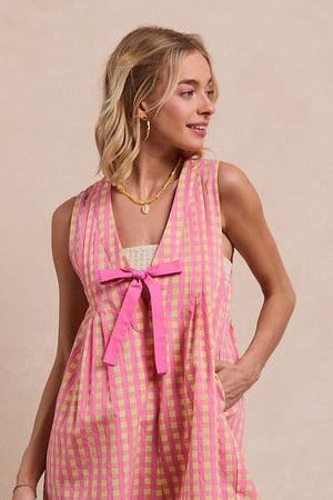 All Checked Out Gingham Romper