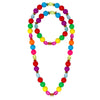 Rainbow Beaded Necklace & Bracelet Set
