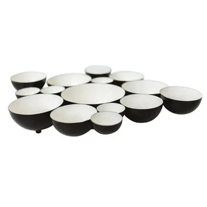 Nora Fleming Matte Black Bubble Bowl