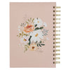 Good Work in You Phil. 1:6 Beige Floral Wirebound Journal