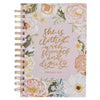 Strength & Dignity Prov. 31:25 Pink Floral Wirebound Journal