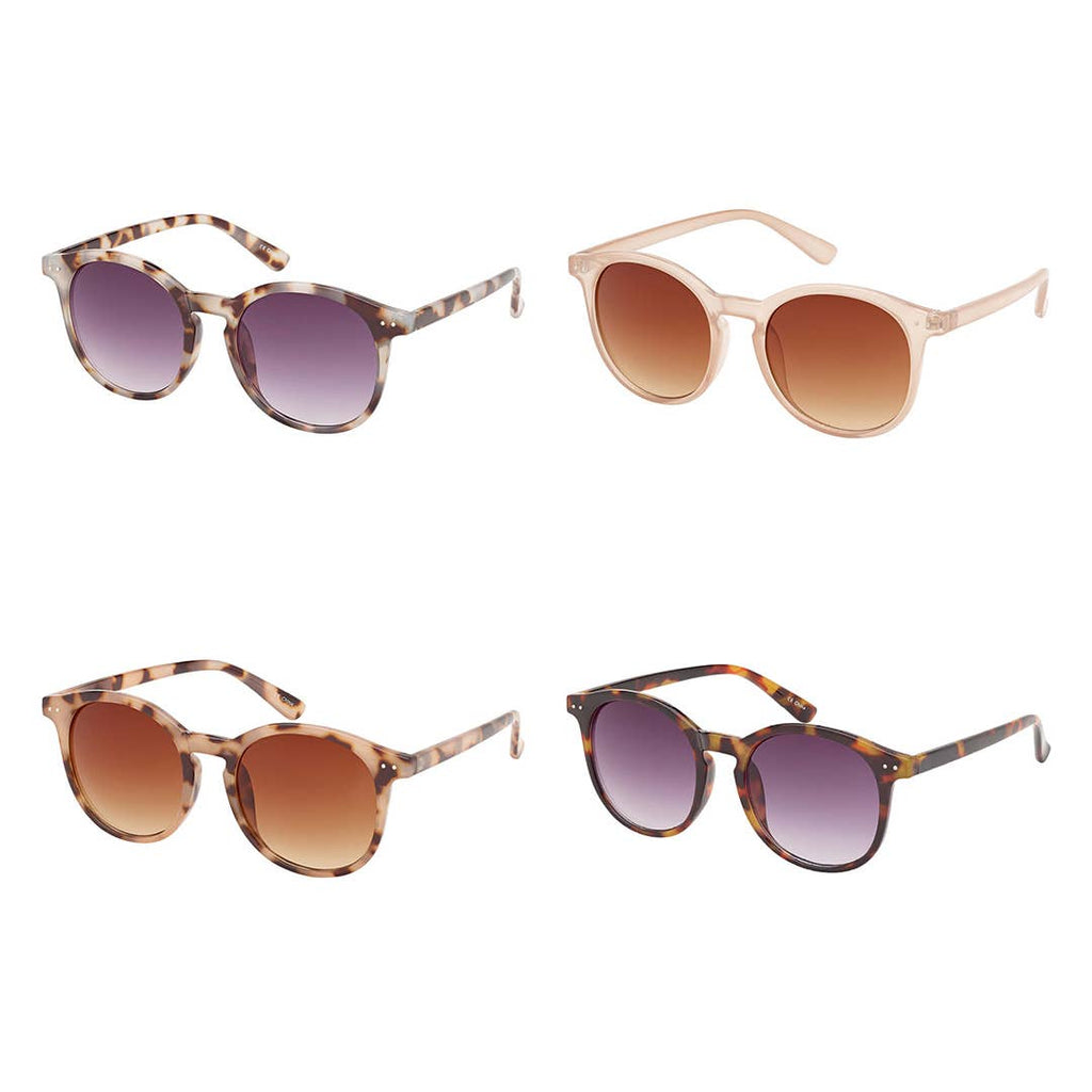 Round Keyhole Blue Gem Sunglasses