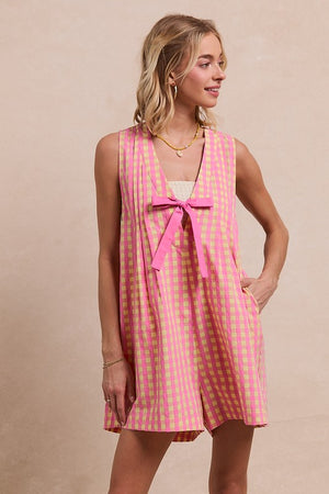 All Checked Out Gingham Romper