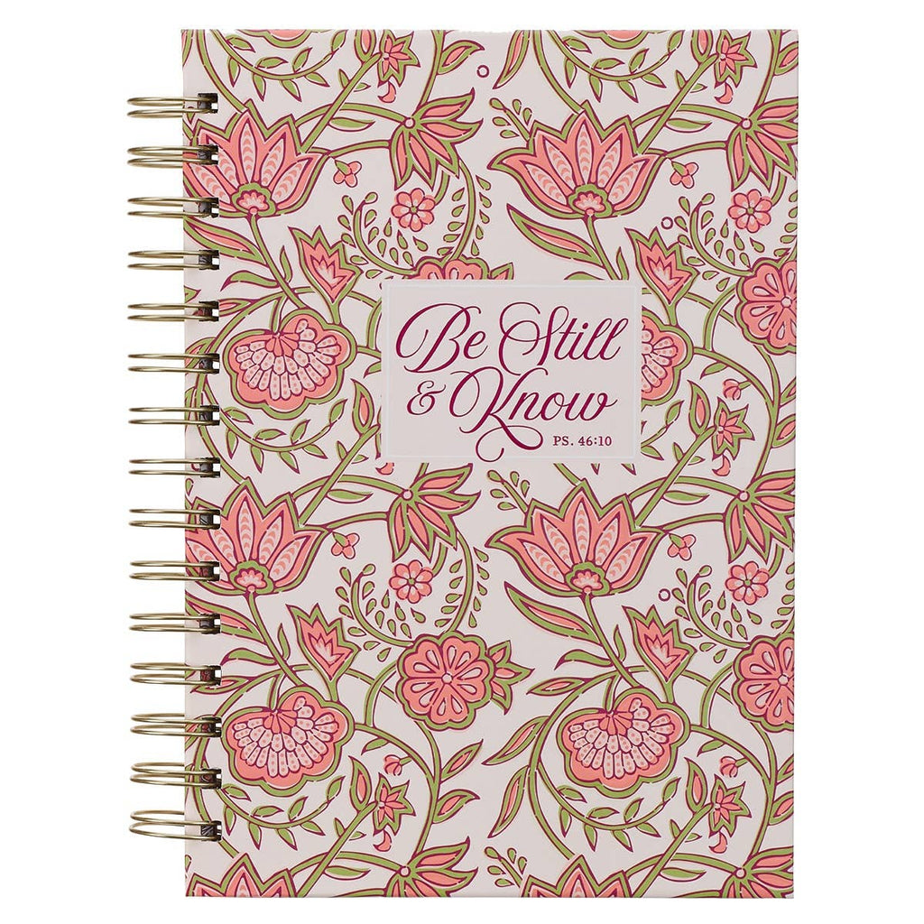 Be Still & Know Psalm 46:10 Pink Wirebound Journal
