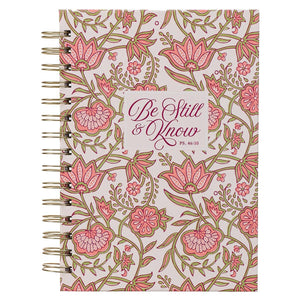 Be Still & Know Psalm 46:10 Pink Wirebound Journal