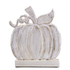 Portland Pumpkin Antique White Wood Sign